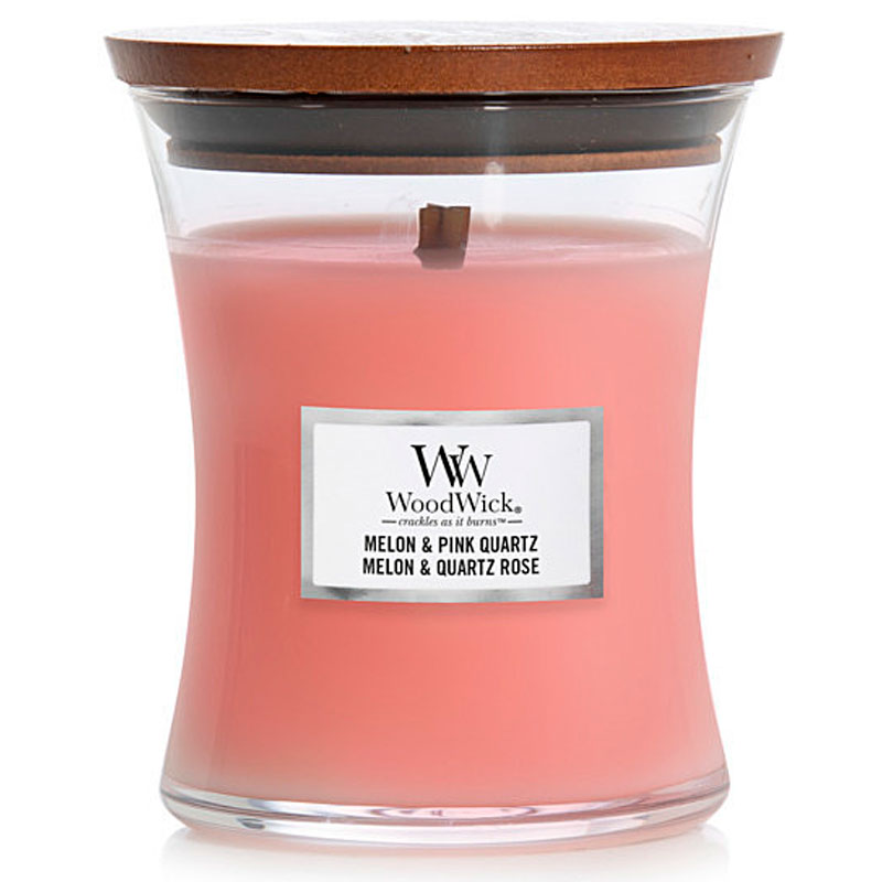 

Свеча средняя Woodwick Дыня и розовый кварц 275гр.