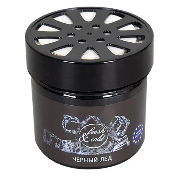 

Ароматизатор Kraft KT 833031 гелевый аром.:Черный Лед, KT 833031