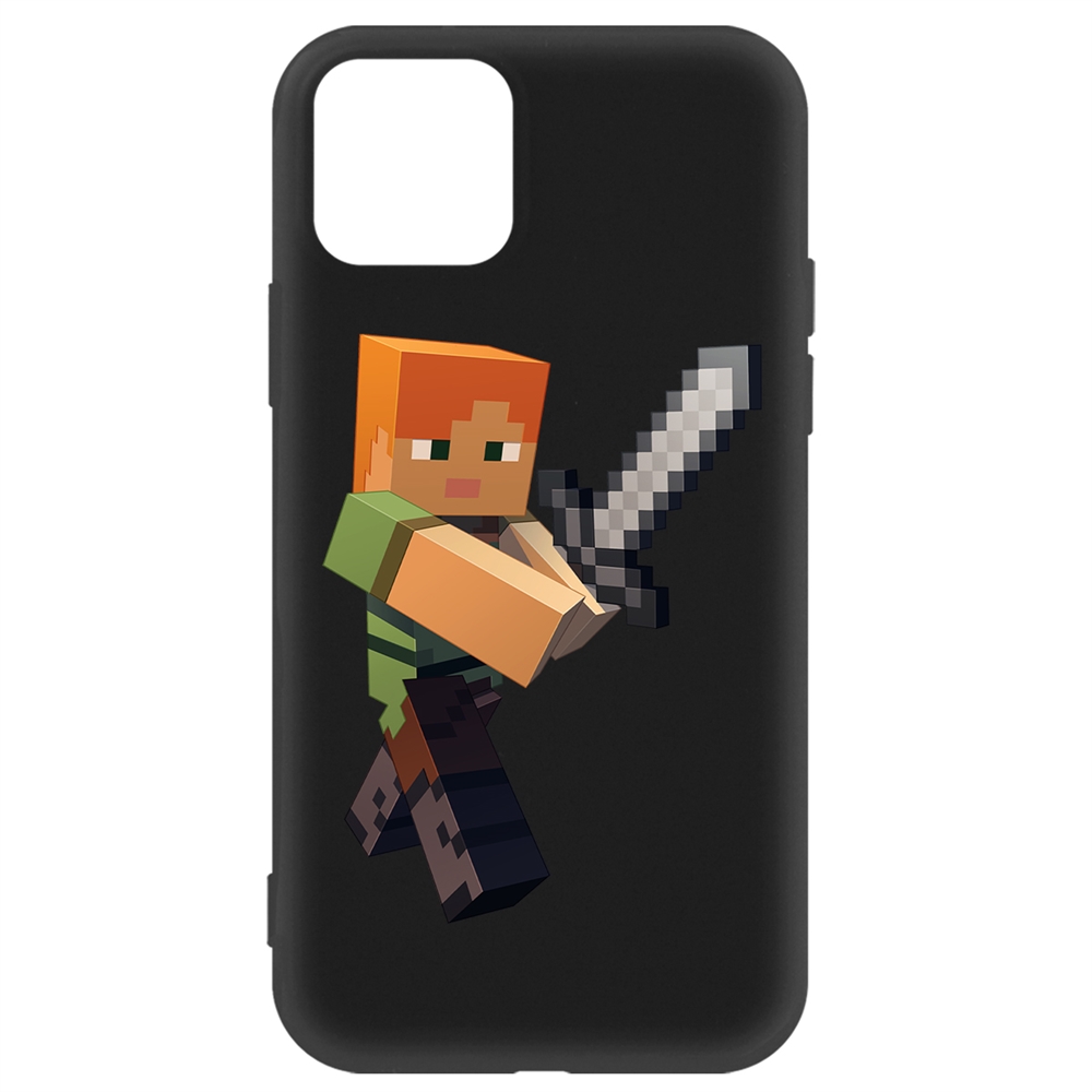 

Чехол-накладка Krutoff Soft Case Minecraft-Алекс для iPhone 11 Pro черный