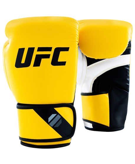 

(UFC Pro Fitness Перчатки тренировочные для спарринга желтые - 8 Oz)