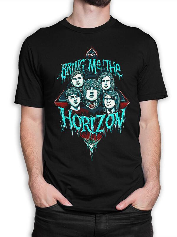 фото Футболка мужская design heroes группа bring me the horizon черная xs