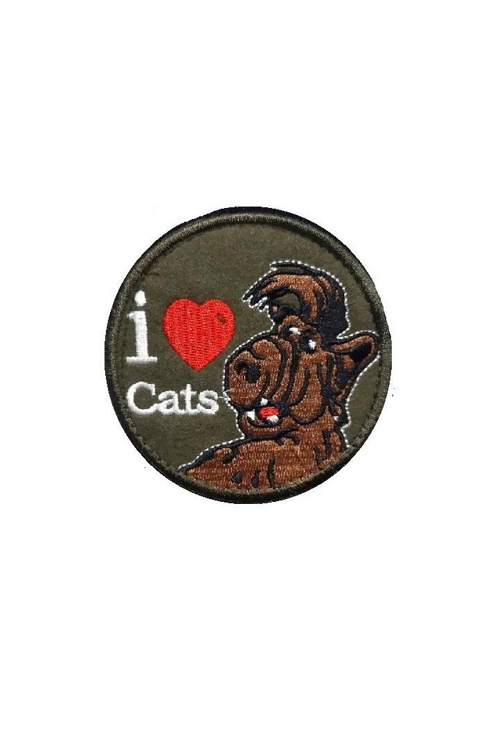 

Нашивка I Love Cats 00117705 на липучке,зеленая , 8.5 см, Зеленый, 41754