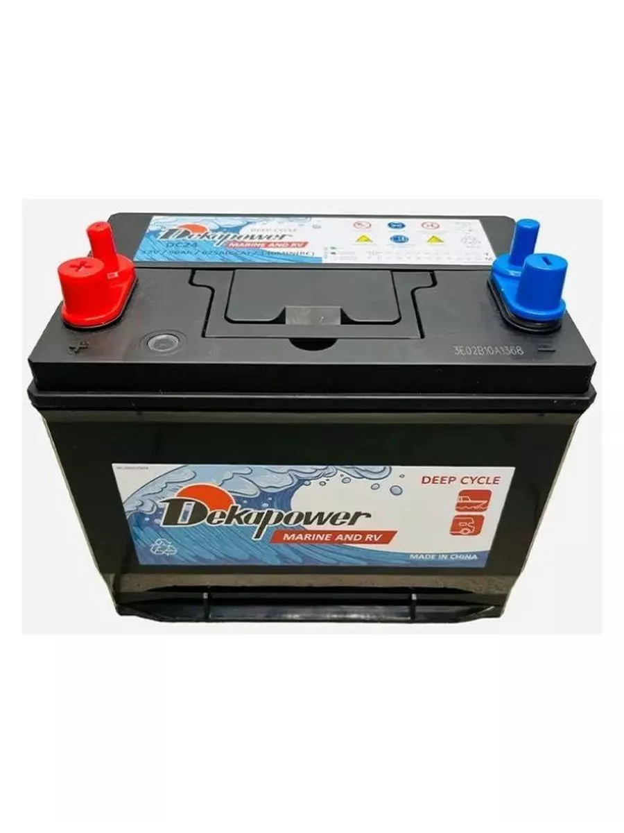 

Аккумулятор лодочный DekaPower DC24 90Ah 625A прямая полярн (двойные клеммы) 257х175х220, DekaPower 1