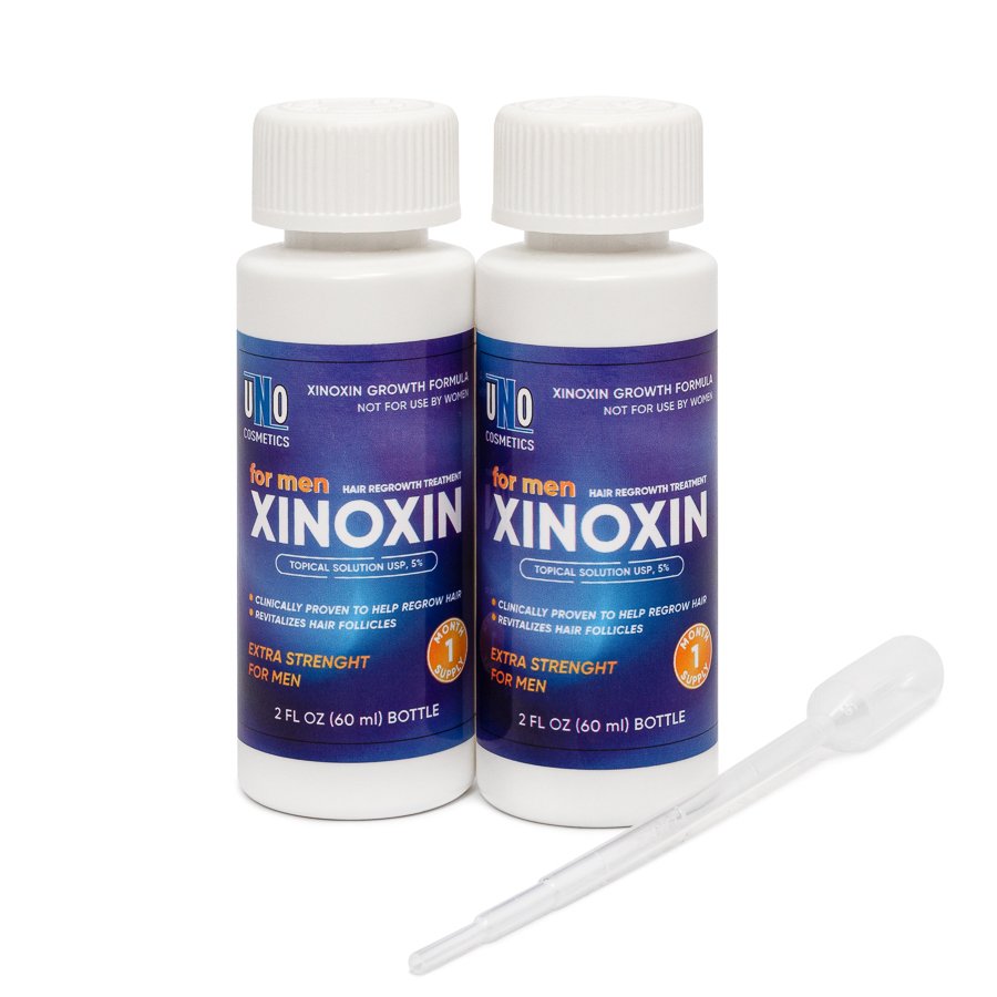 Лосьон Xinoxin для активации роста волоc, 5%, С мятной отдушкой, 60 мл 2 флакона