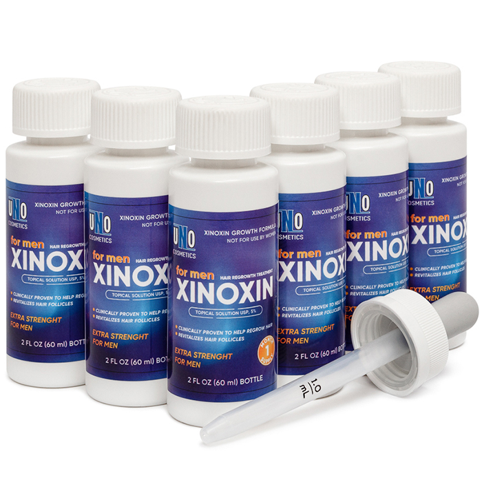 Лосьон Xinoxin для активации роста волоc, 5%, С мятной отдушкой, 60 мл 6 флаконов