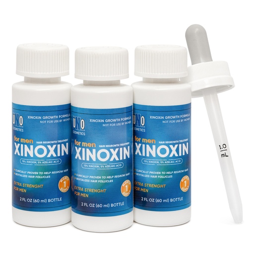Лосьон Xinoxin для активации роста волоc, 15%, С мятной отдушкой, 60 мл 3 флакона