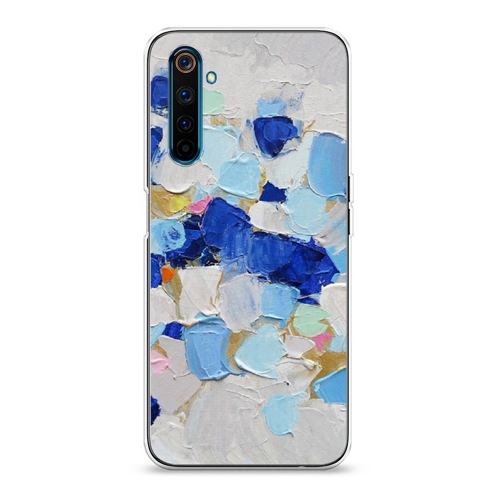 

Чехол Awog на Realme 6 Pro "Холст сине-белый", Разноцветный, 252850-10
