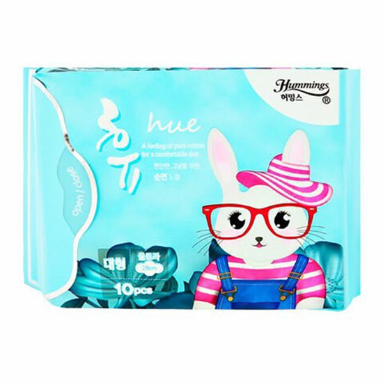

Прокладки гигиенические Hummings Hue long 10 шт, Белый