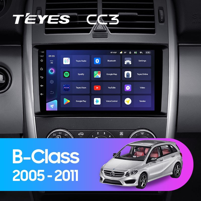 Штатная магнитола Teyes CC3L 464 Mercedes Benz B-Class T245 2005-2011 3020000₽