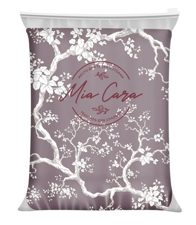 

Пододеяльник поплин 215х145 Mia Cara plum, Mia Cara