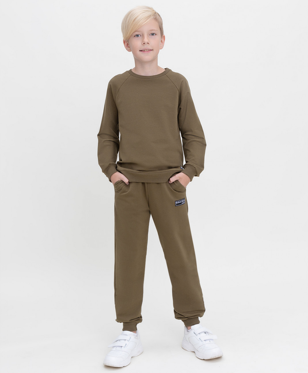 

Брюки детские Button Blue 221BBBB56014400 хаки р.104, 221BBBB5601