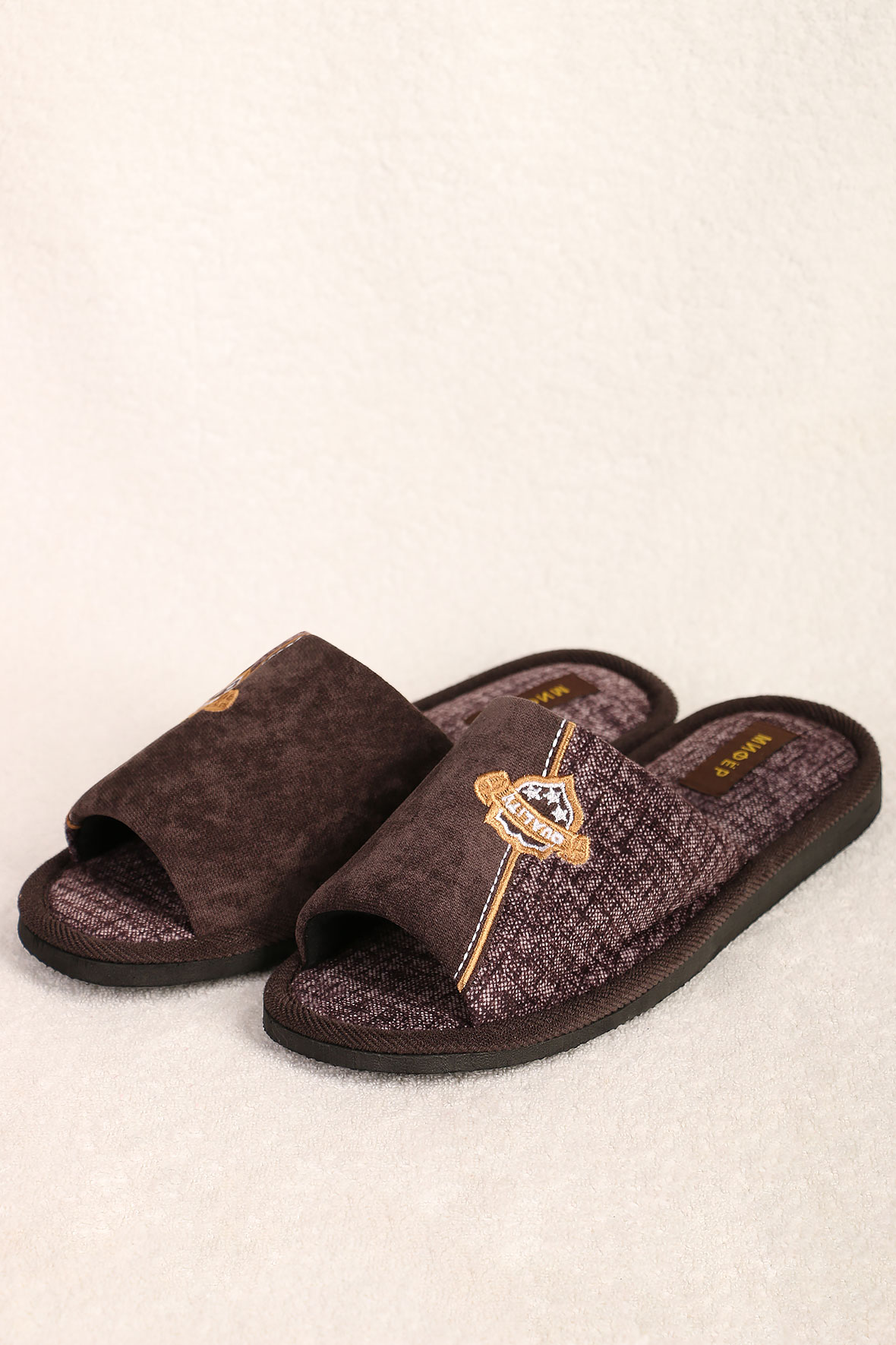 

Тапочки мужские AlmondShop ТР-27 М-992 коричневый 41 RU, ТР-27 М-992