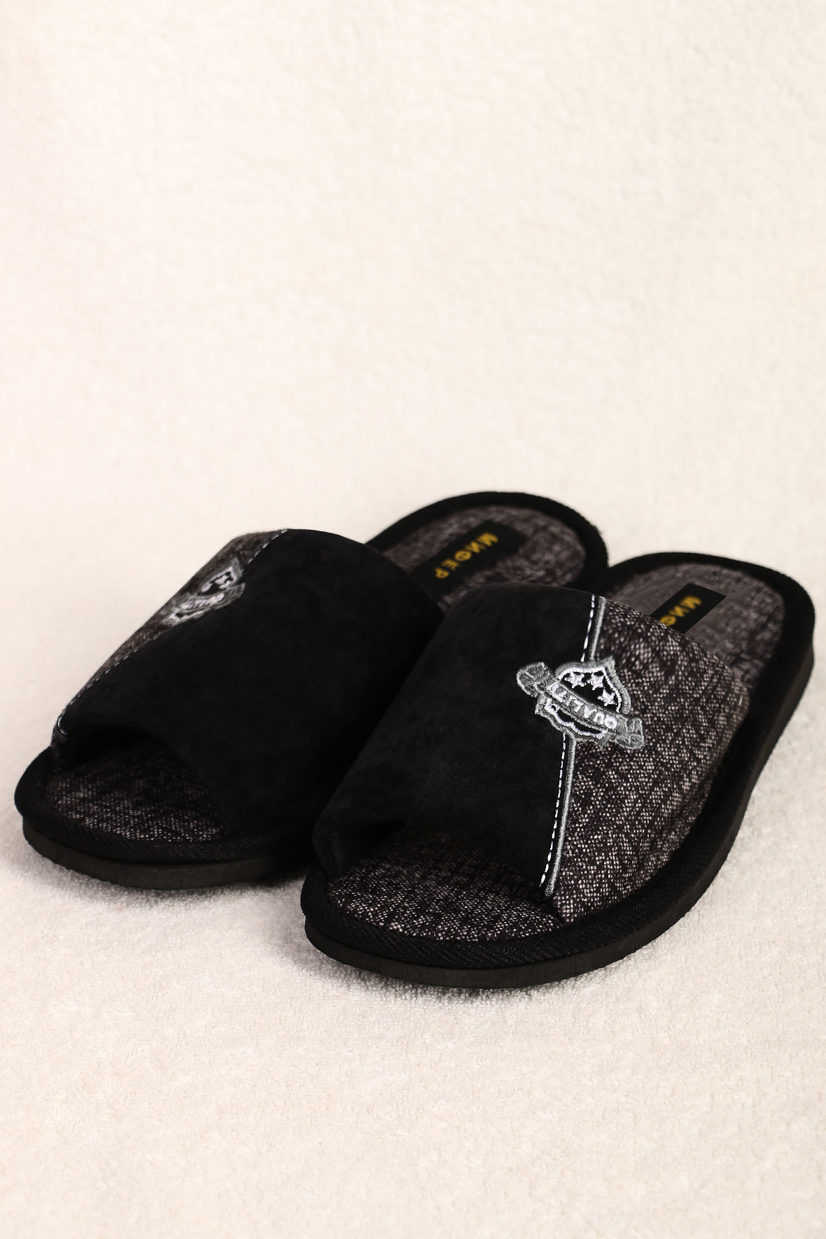 

Тапочки мужские AlmondShop ТР-27 М-992 черный 45 RU, ТР-27 М-992