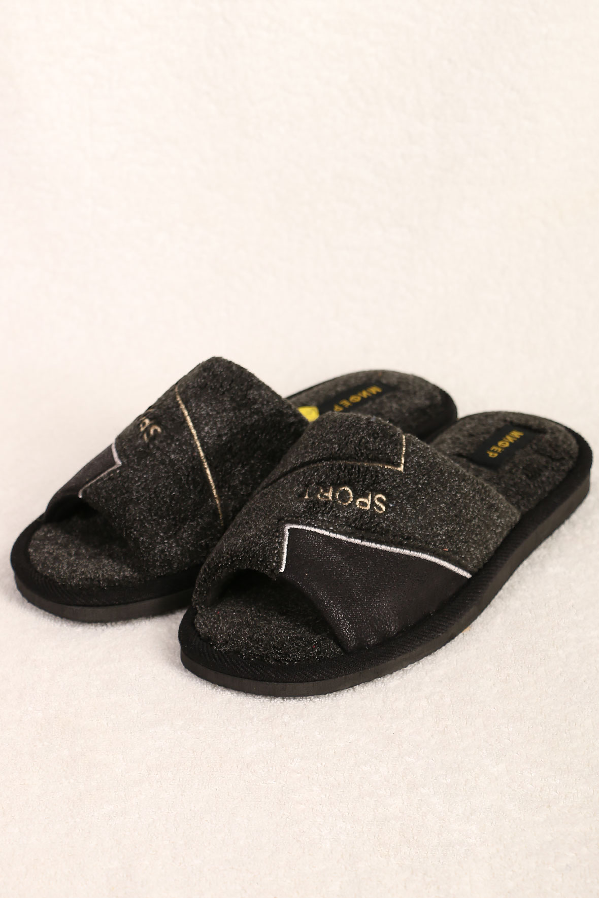 

Тапочки мужские AlmondShop ТР-27 М-967 темно-серый 42 RU, ТР-27 М-967