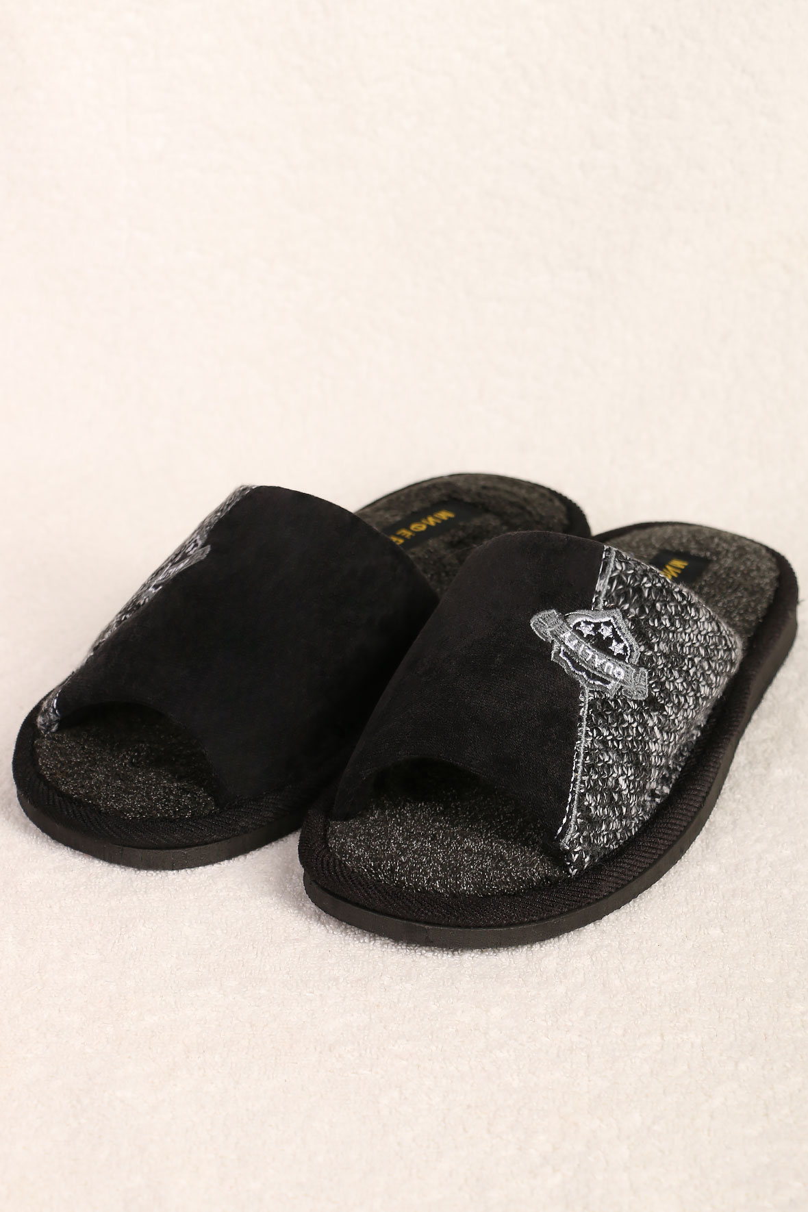 

Тапочки мужские AlmondShop ТР-27 М-965 черный 43 RU, ТР-27 М-965