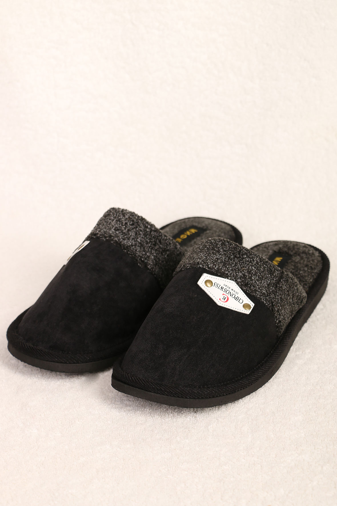 

Тапочки мужские AlmondShop ТР-27 М-948 черный 45 RU, ТР-27 М-948