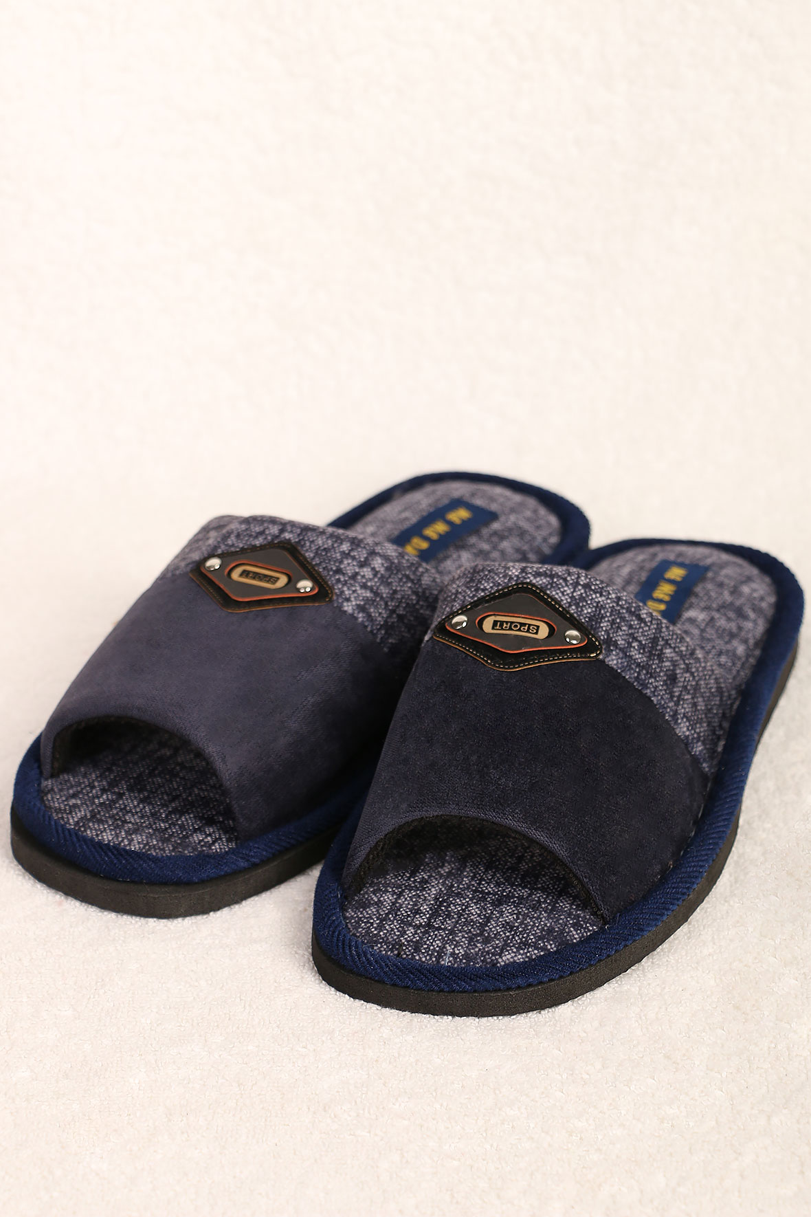 

Тапочки мужские AlmondShop ТР-27 М-26 синий 44 RU, ТР-27 М-26