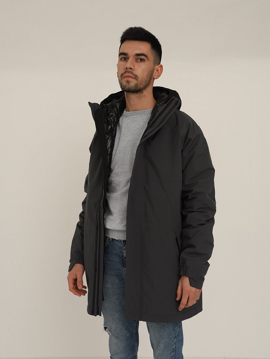 

Зимняя куртка мужская Glenfield U11PU021F-71U серая XXL, U11PU021F-71U