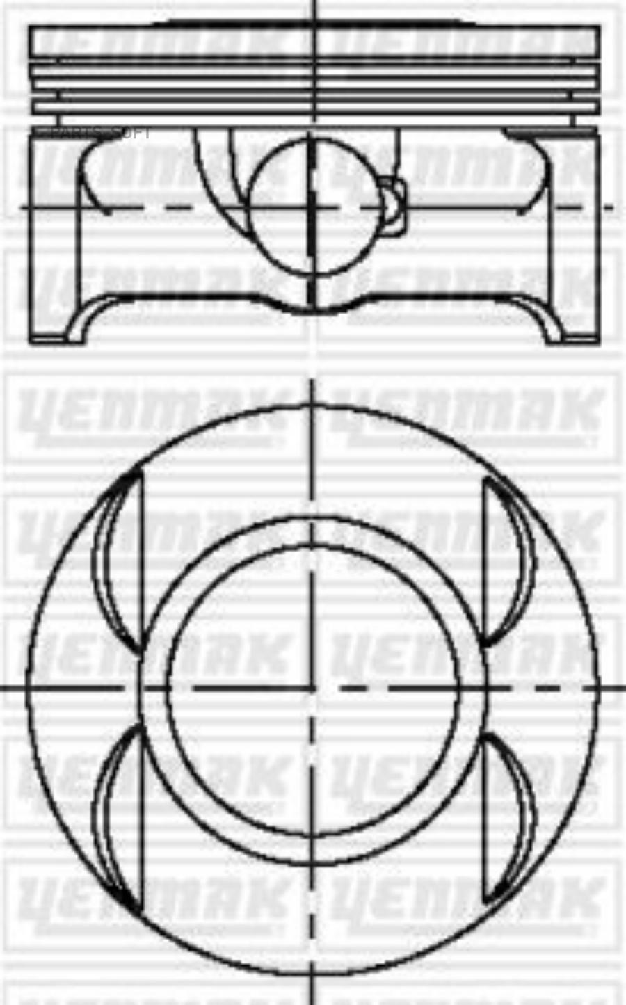 

YENMAK 3104229000 Поршень ДВС с кольцами Opel Vectra 1.8 16V Z18XER 80.5 1.2x1.2x2 std 02