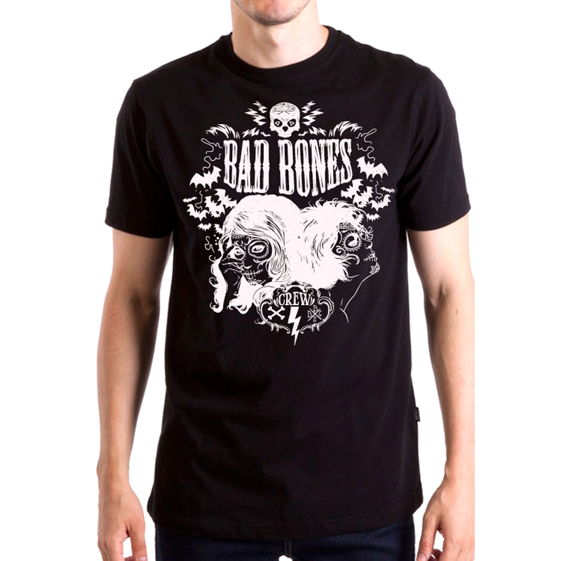 

Футболка унисекс NoBrand Bad Bones Crew черная XL, Черный, Bad Bones Crew