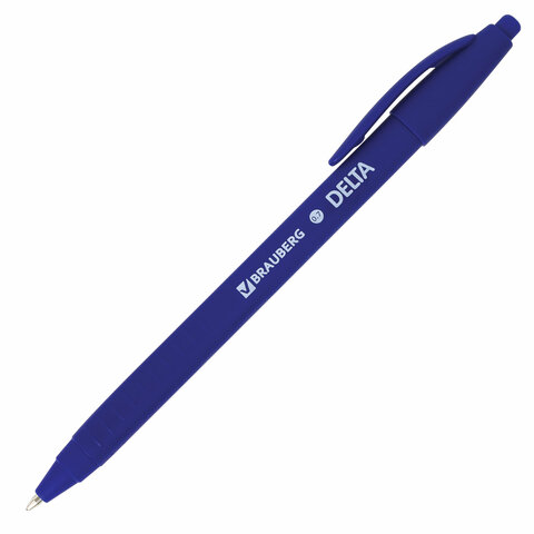 

Ручка шариковая масляная Brauberg Delta, синяя, soft-touch, 0,7 мм, 143339, OBPR365, 24 шт