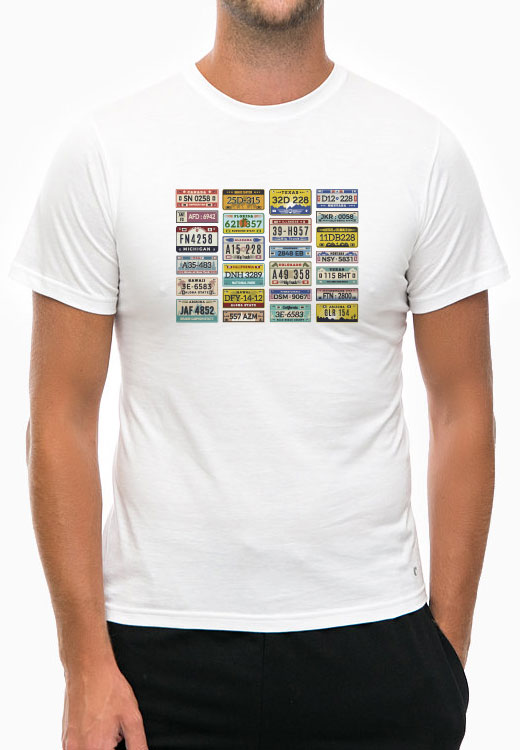 

Футболка унисекс NoBrand Auto Number White белая XXL, Белый, Auto Number White