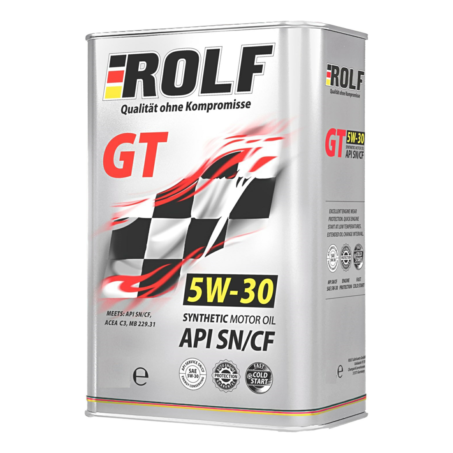 

Моторное масло Rolf синтетическое GT SAE 5W30 1л, GT 5W-30