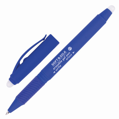 

Ручка стираемая гелевая с грипом Brauberg SOFT, синяя, 143253, 12 шт