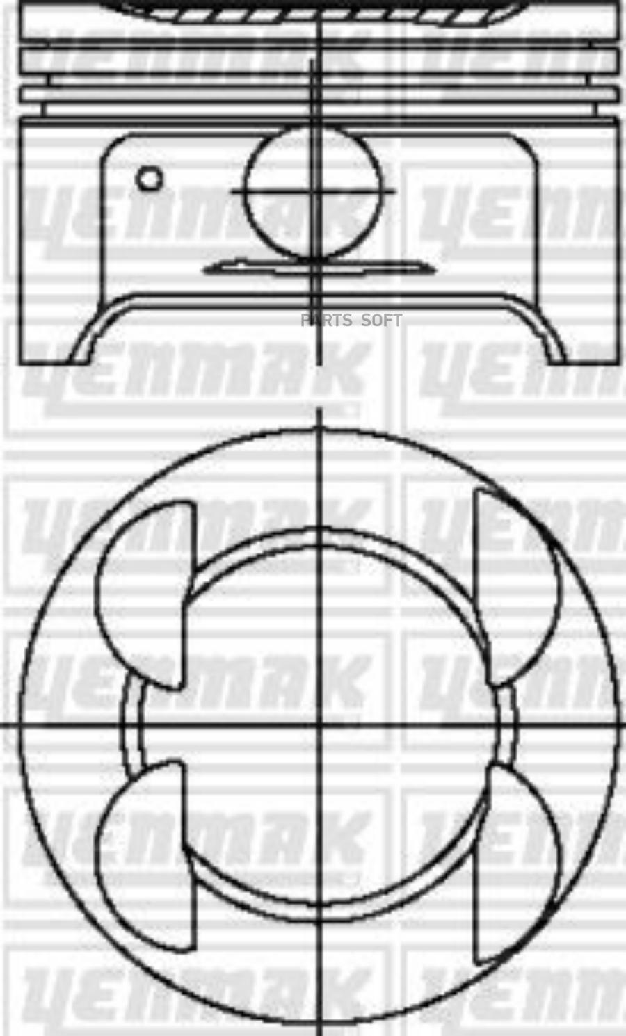 

YENMAK 31-03795-000 Поршень + палец,с кольцами 4шт