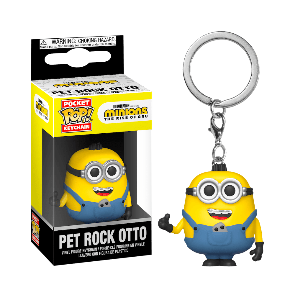 фото Брелок funko pocket pop! keychain: minions 2: pet rock otto