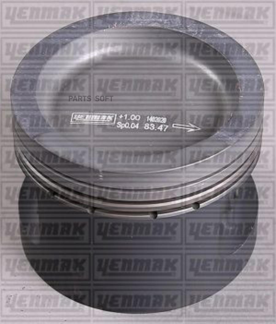 

YENMAK 31-03312-000 Поршень ДВС с кольцами Audi 80 2.0 ABT =82.5 1.2x1.5x2 std 90 1шт