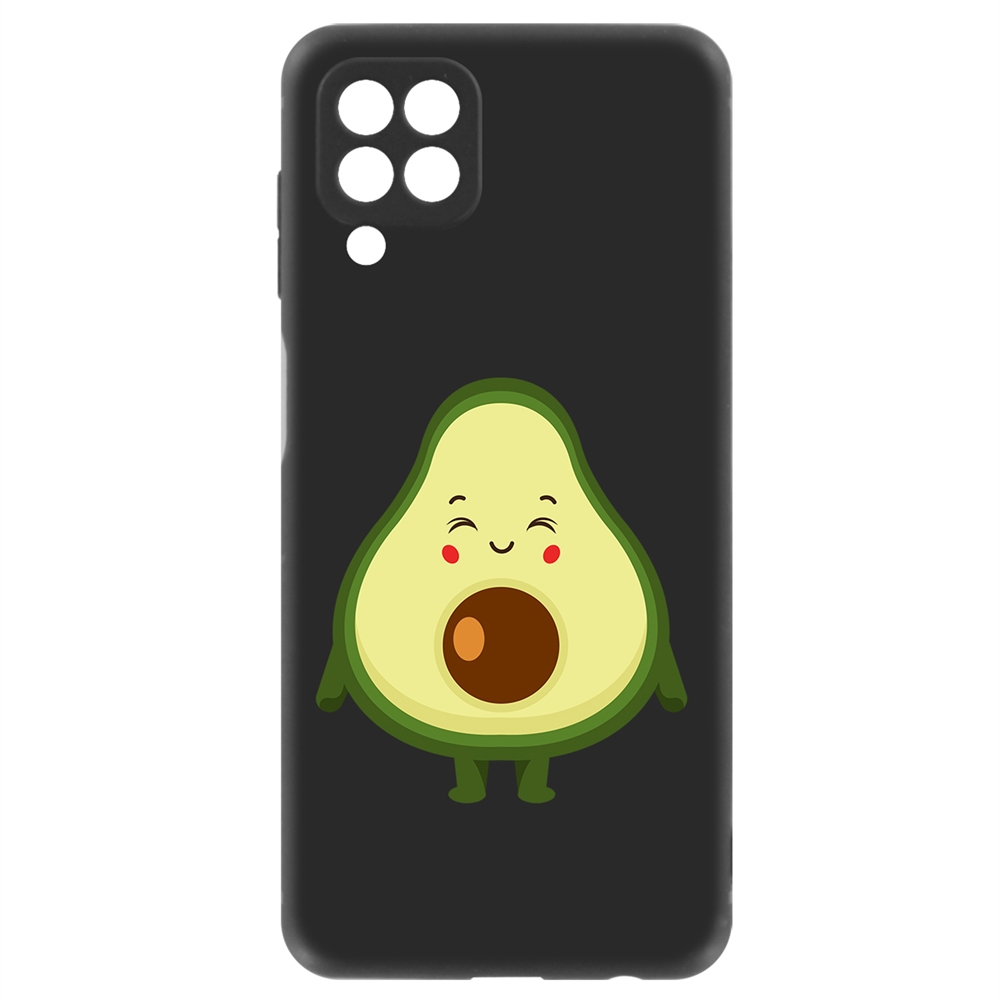 Чехол-накладка Krutoff Soft Case Авокадо Милый для Samsung Galaxy M32 (M325) черный