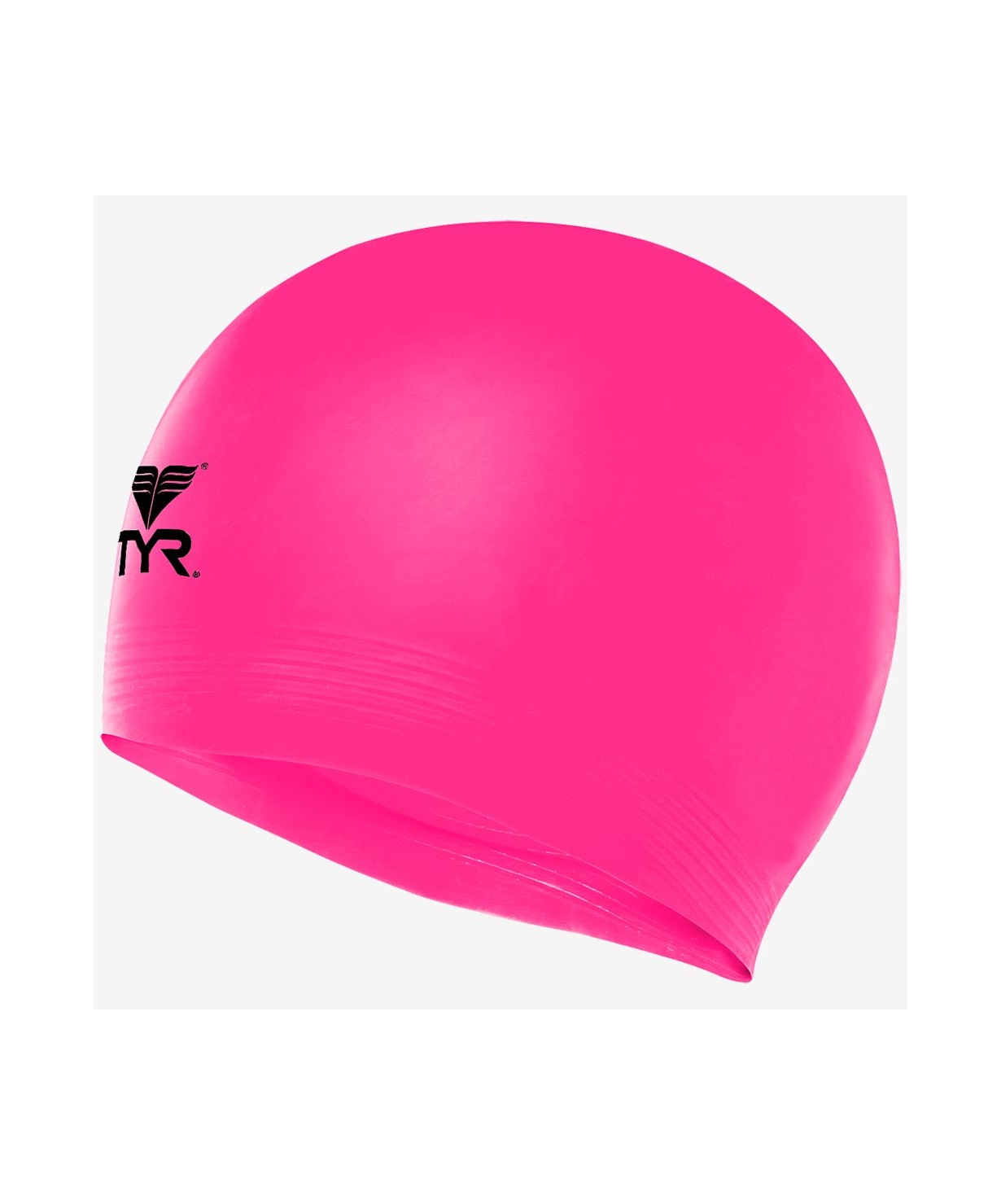 фото Шапочка для плавания tyr latex swim cap розовая