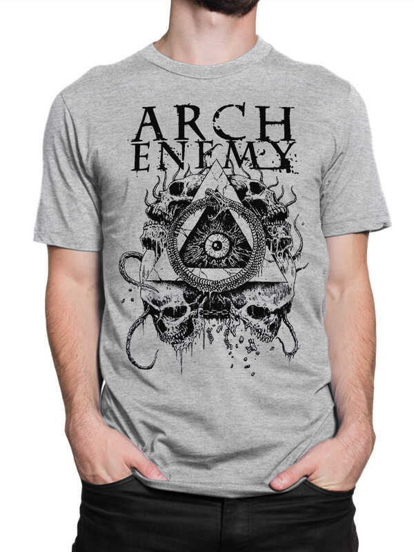 фото Футболка мужская design heroes arch enemy серая xs