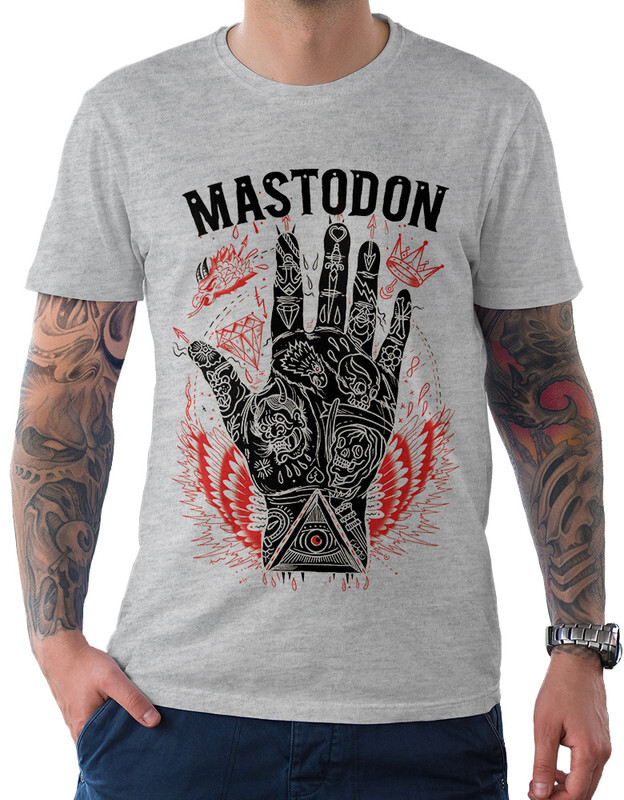 фото Футболка мужская design heroes mastodon серая xl