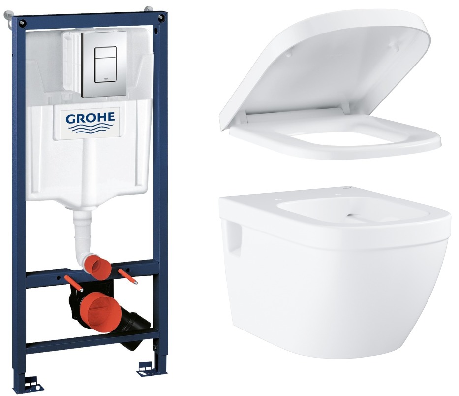 

Комплект инсталляции GROHE Euro Ceramic с унитазом и сиденьем с микролифтом (NW0138)