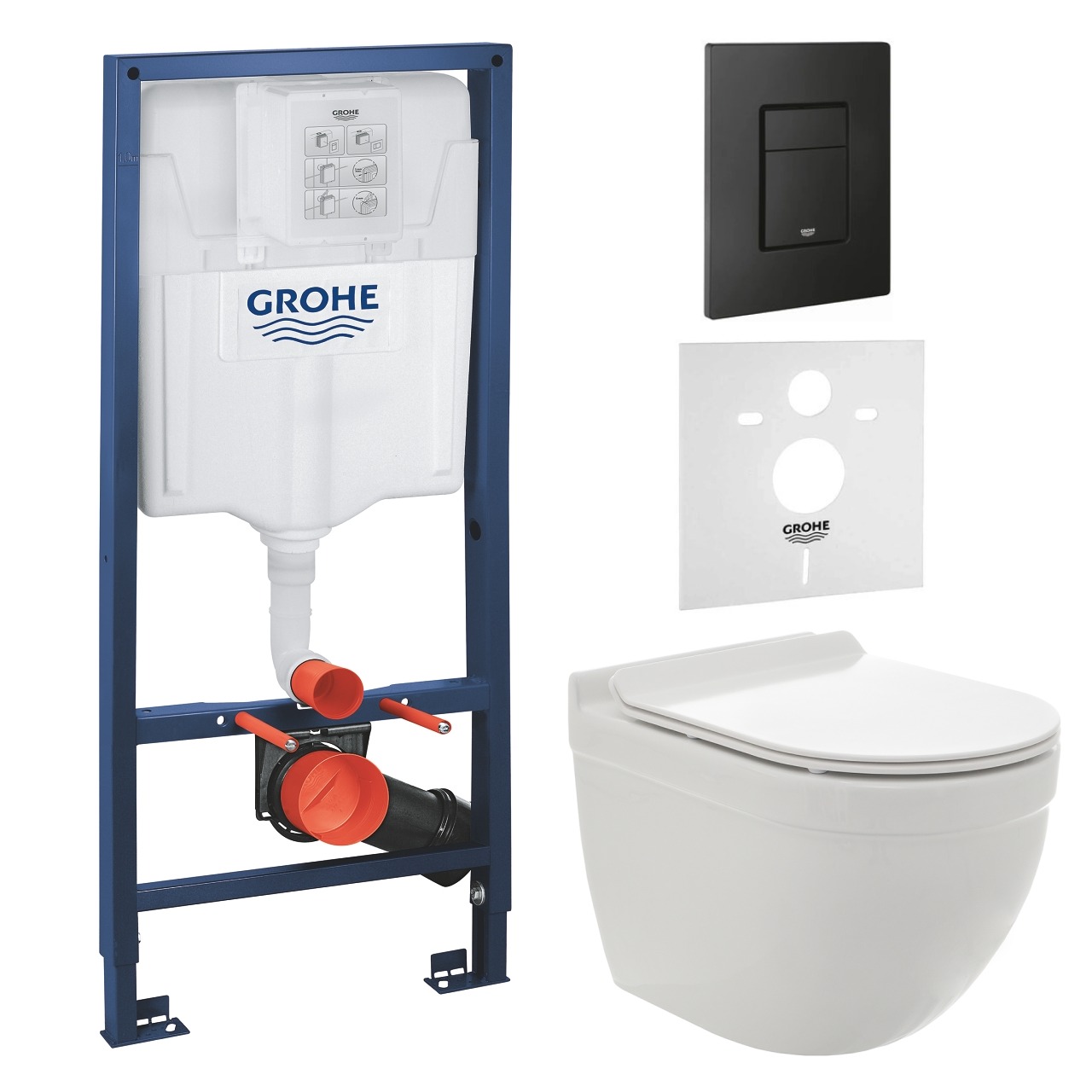 

Комплект инсталляции GROHE с унитазом AQUAme и сиденьем с микролифтом (NW0175/S)