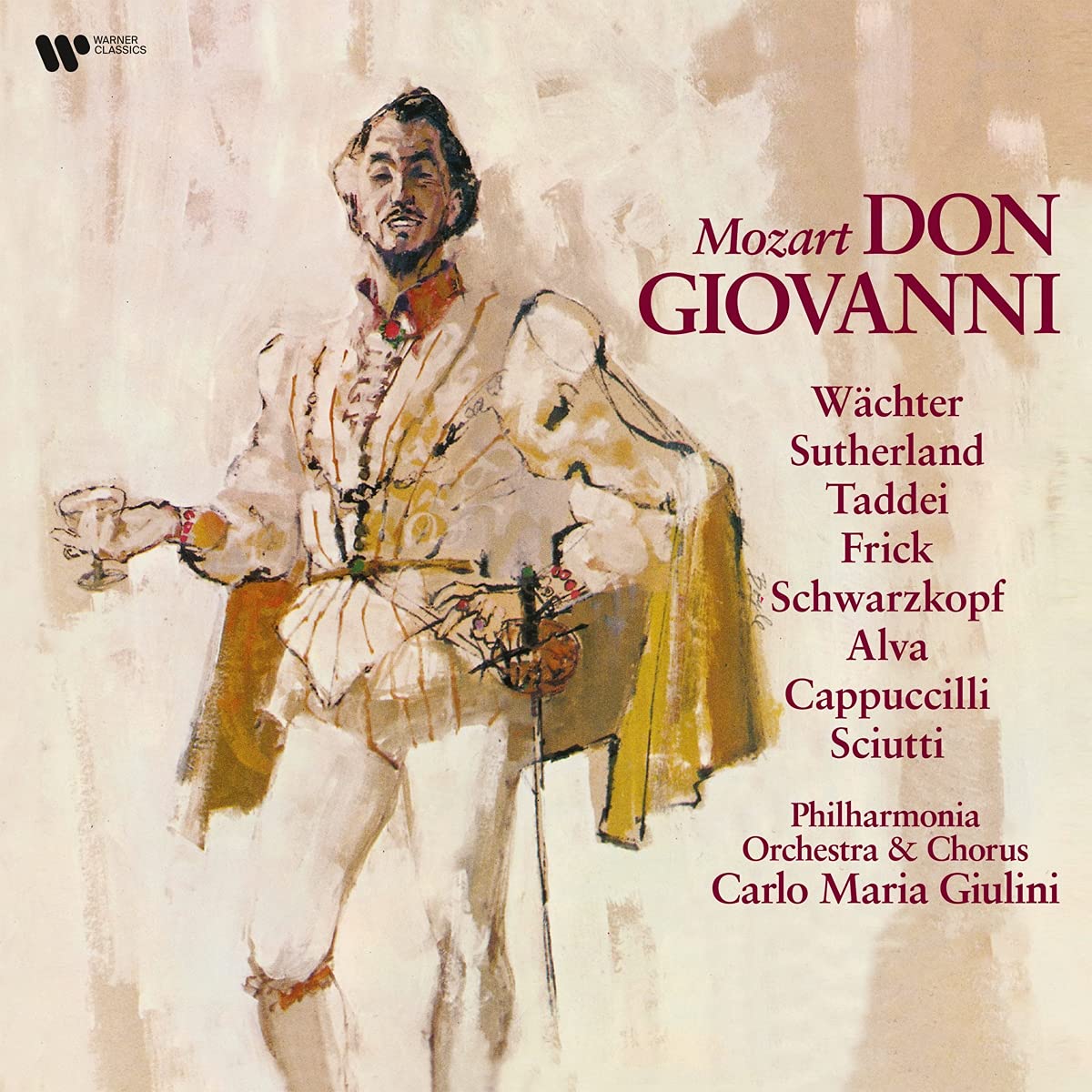 CARLO MARIA GIULINI/WACHTER/SCHWARZKOPF/SUTHERLAND/TADDEI — Mozart: Don Giovanni (4LP)