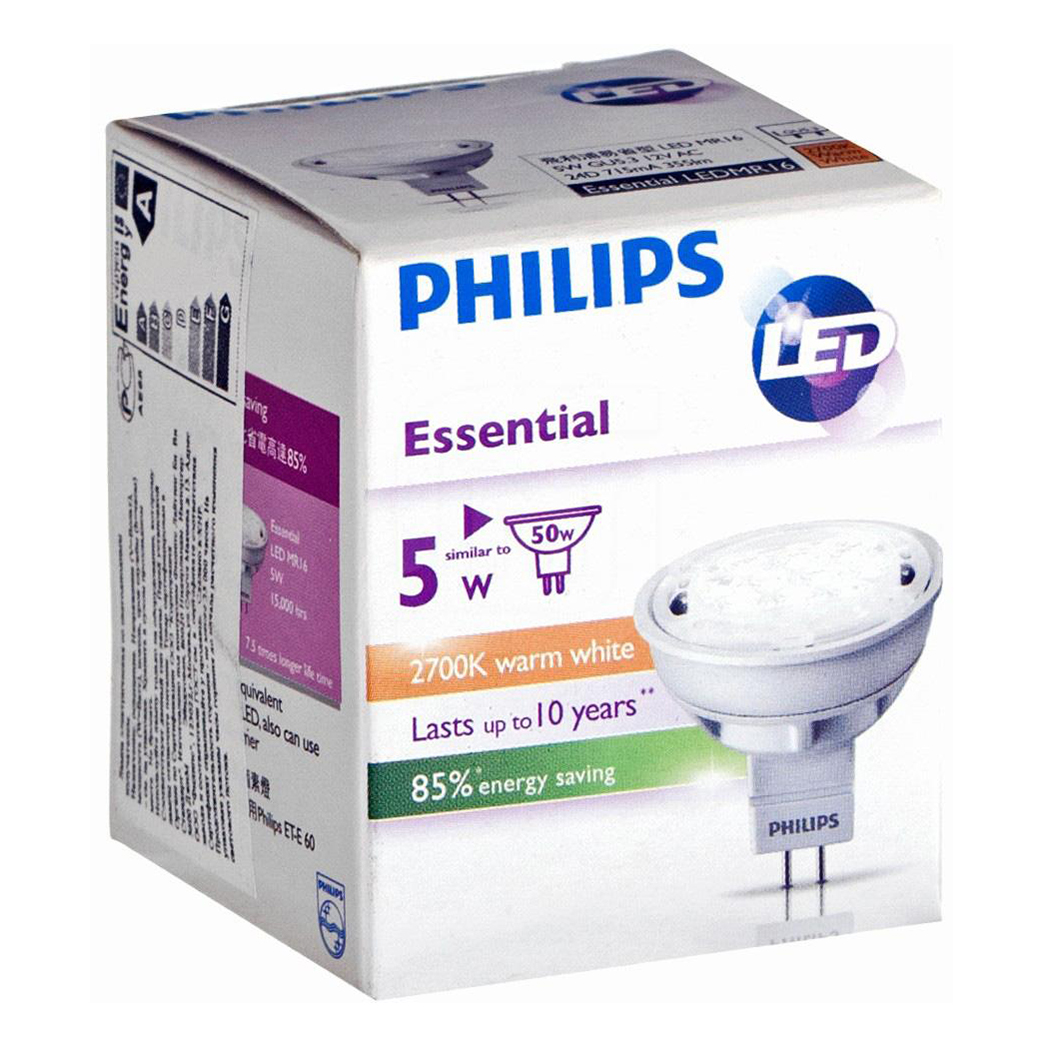 

Светодиодная лампа Philips GU5,3 5 Вт 2700K матовая