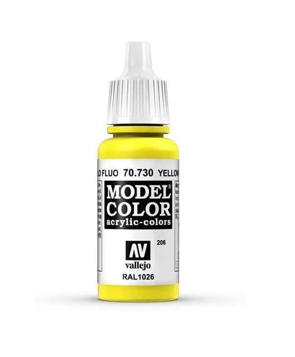 

Краска Vallejo V-70730 Model Color Желтый флюоресцентный 17 мл