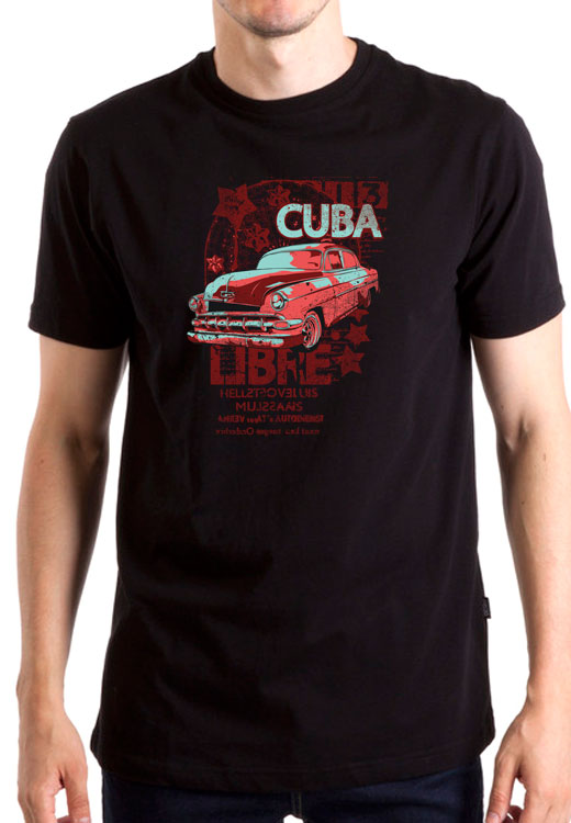 

Футболка унисекс NoBrand Auto Libre Cuba черная XXXL, Черный, Auto Libre Cuba