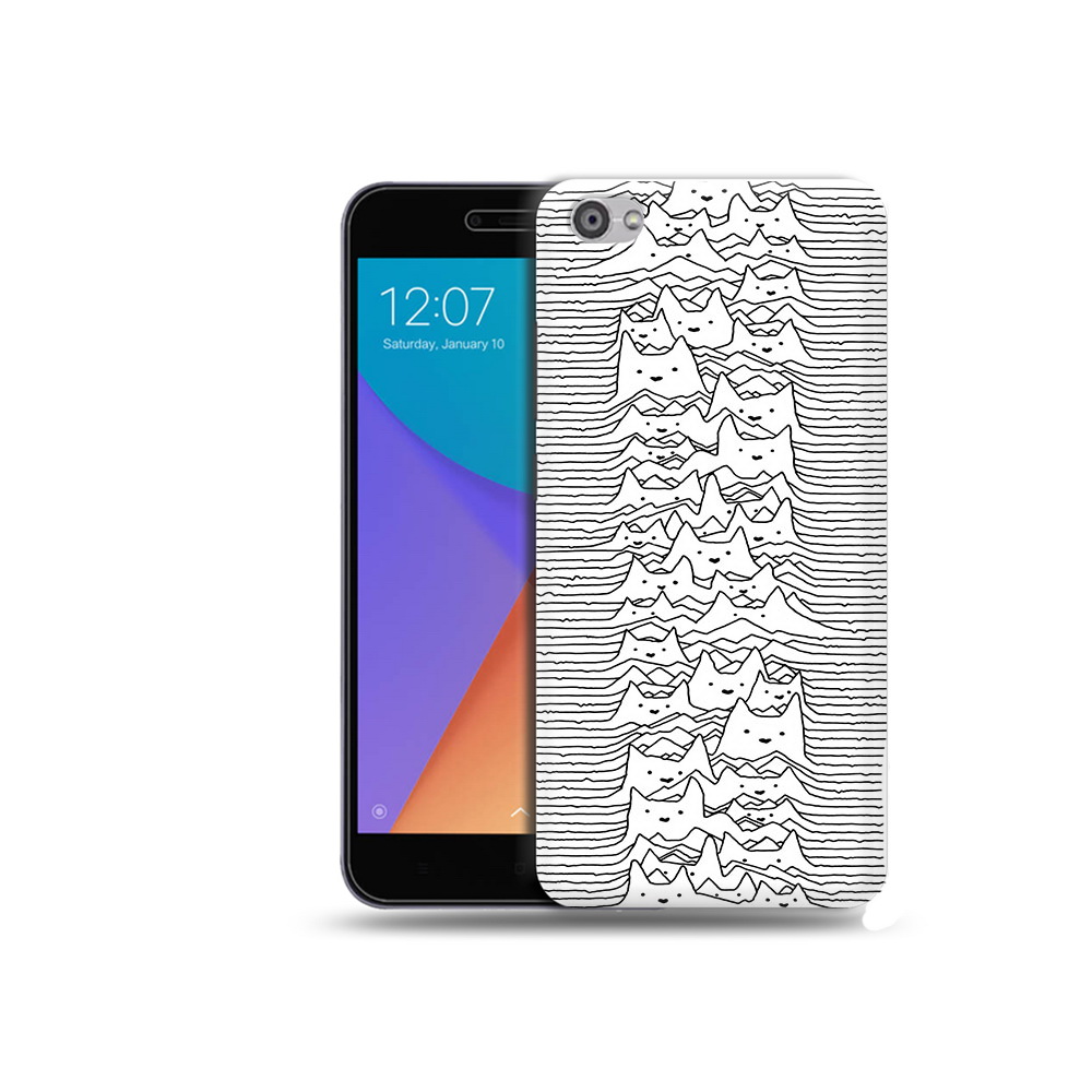 

Чехол MyPads Tocco для Xiaomi Redmi Note 5A черно белые коты 3D (PT75665.324.682), Прозрачный, Tocco