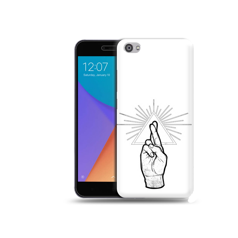 

Чехол MyPads Tocco для Xiaomi Redmi Note 5A черно белая рука (PT75665.324.681), Прозрачный, Tocco