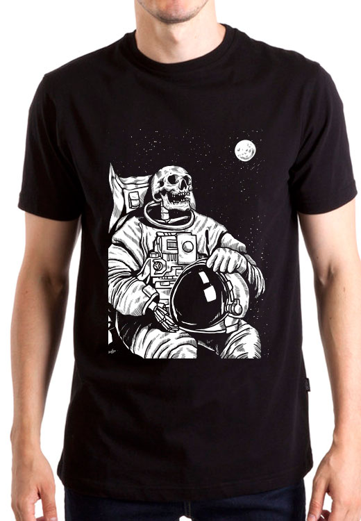 

Футболка унисекс NoBrand Astronavt Skeleton Moon черная XXXL, Черный, Astronavt Skeleton Moon