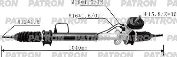 

Рейка рулевая CHEVROLET AVEO 04- PATRON PSG3103