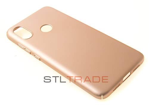 

Накладка PC для Xiaomi Mi8 с Soft Touch покрытием золотая, Золотистый