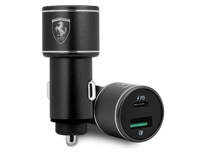 фото Автомобильное зарядное устройство cg mobile 36w usb-c pd18 + usb qc3.0 18w feoccalbk