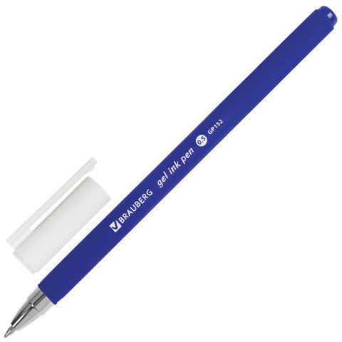 

Ручка гелевая Brauberg Matt Gel, синяя, линия 0,35 мм, 142945, 24 шт