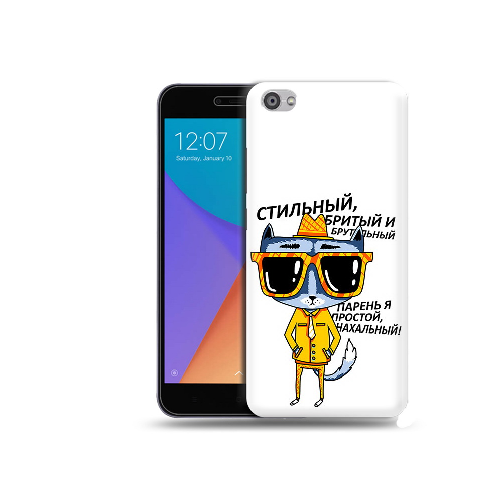 

Чехол MyPads Tocco для Xiaomi Redmi Note 5A стильный кот (PT75665.324.625), Прозрачный, Tocco