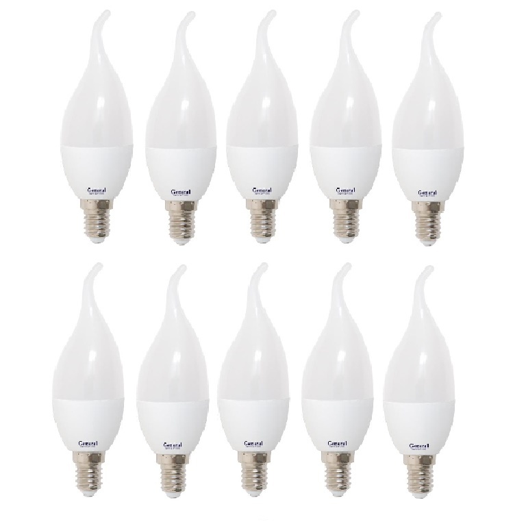 фото Лампочка general glden-cfw-8-230-e14-6500 10шт